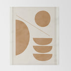 Modern Abstract Minimal Shapes 187/3 Throw Blanket Gallery Image 2