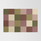 Bold Earthy Checks Pattern - Large V Rug Gallery Image 2