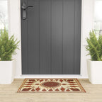 Kerman South Persian Embroidery Print Welcome Mat Gallery Image 3