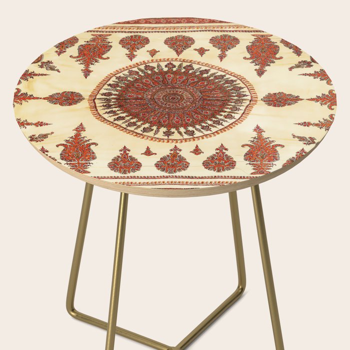 Kerman South Persian Embroidery Print Side Table Gallery Image 2