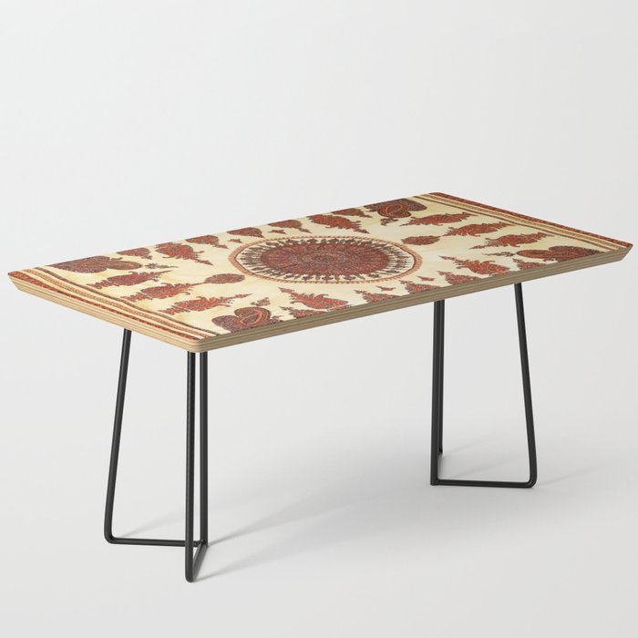 Kerman South Persian Embroidery Print Coffee Table Gallery Image 1