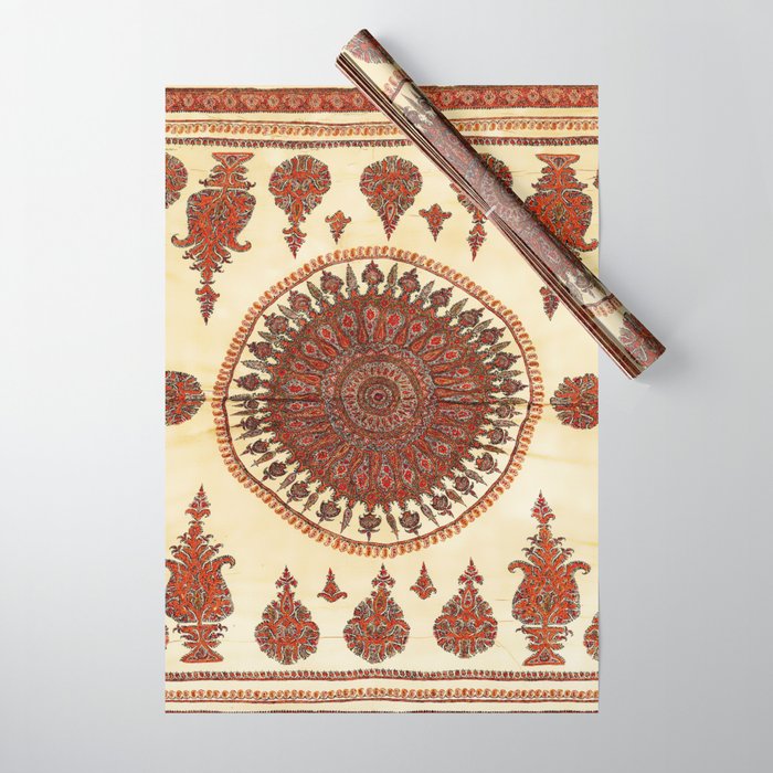 Kerman South Persian Embroidery Print Wrapping Paper Gallery Image 1