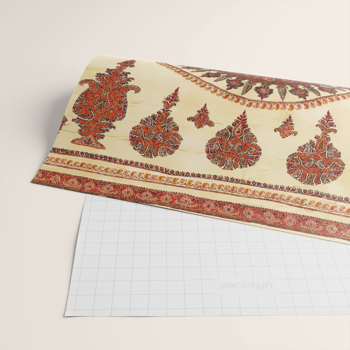 Kerman South Persian Embroidery Print Wrapping Paper Gallery Image 2