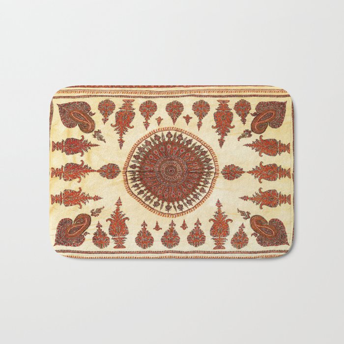 Kerman South Persian Embroidery Print Bath Mat Gallery Image 1
