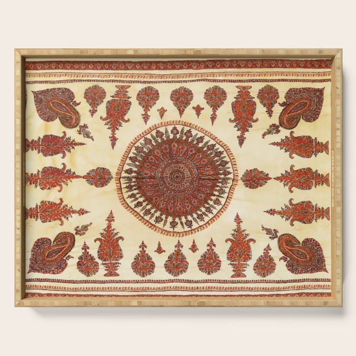 Kerman South Persian Embroidery Print Serving Tray Gallery Image 1