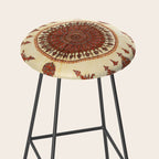Kerman South Persian Embroidery Print Stool Gallery Image 2