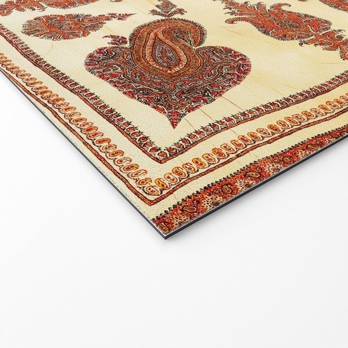 Kerman South Persian Embroidery Print Welcome Mat Gallery Image 2