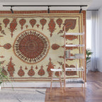 Kerman South Persian Embroidery Print Wall Mural Gallery Image 1
