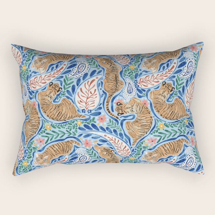 Blue Safari Adventure Rectangular Pillow Gallery Image 2