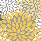 Modern Elegant Chic Floral Pattern, Soft Yellow, Gray, White Coffee Mug Gallery Image 2