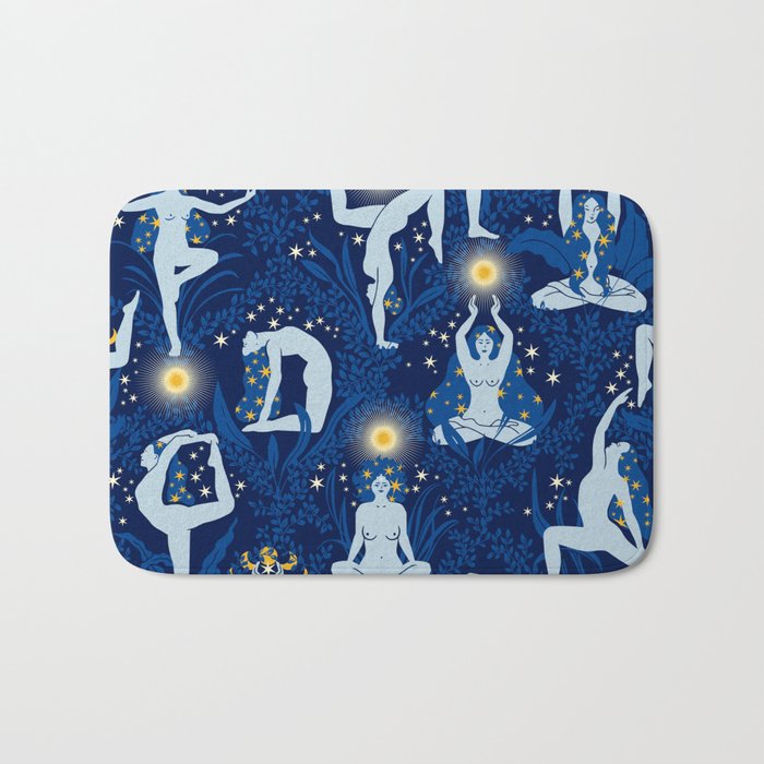 Feel the Cosmic Balance blue Bath Mat Gallery Image 1