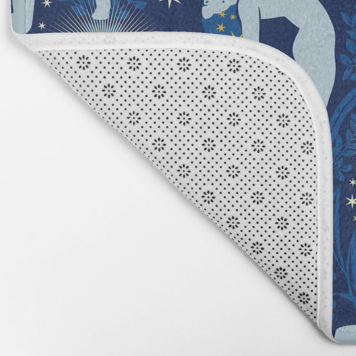 Feel the Cosmic Balance blue Bath Mat Gallery Image 2