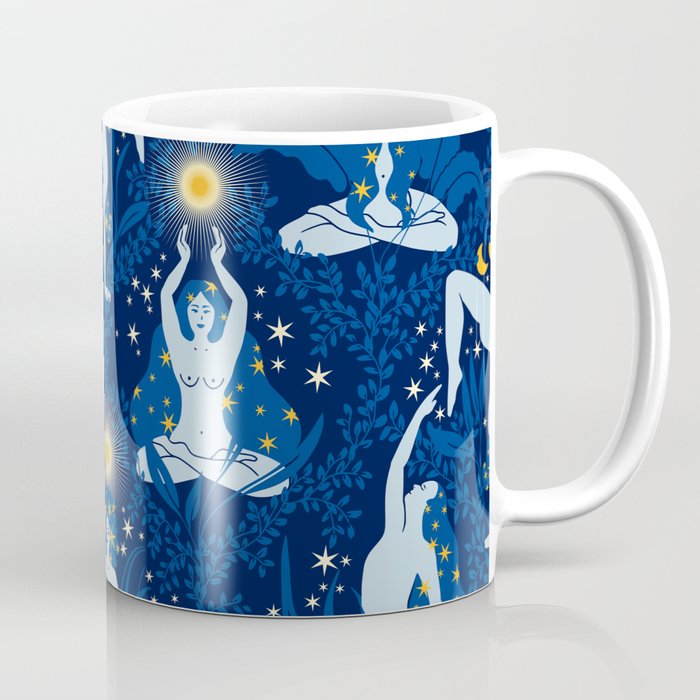 Feel the Cosmic Balance blue Coffee Mug Gallery Image 1