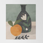 Still Life 5 Throw Blanket Gallery Image 2