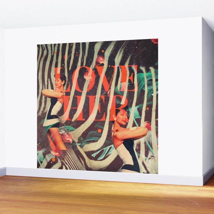 Love Her Wall Mural Gallery Image 2