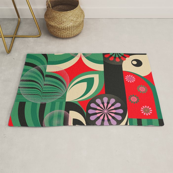 Geisha Sakura Girl Rug Gallery Image 1