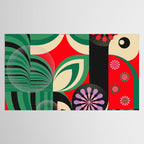 Geisha Sakura Girl Tablecloth Gallery Image 2