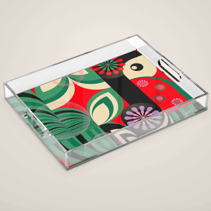 Geisha Sakura Girl Acrylic Tray Gallery Image 1