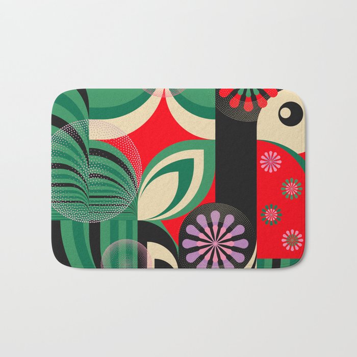 Geisha Sakura Girl Bath Mat Gallery Image 1