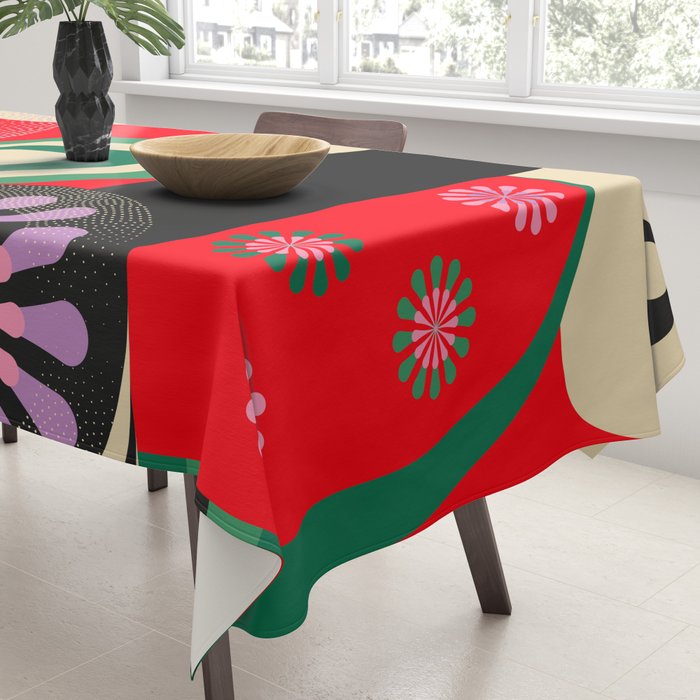 Geisha Sakura Girl Tablecloth Gallery Image 3