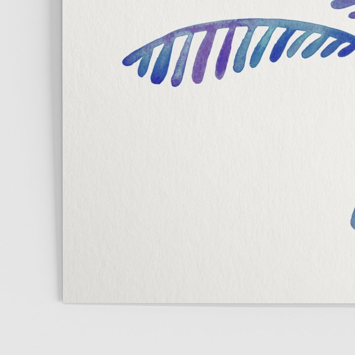 Palm Tree - Navy Palette Poster Gallery Image 3