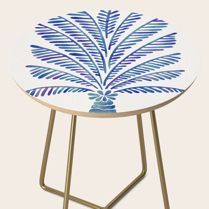 Palm Tree - Navy Palette Side Table Gallery Image 2