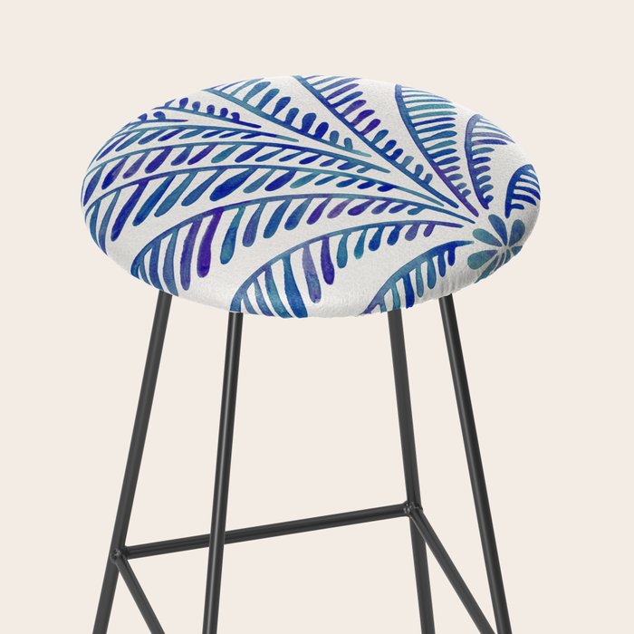 Palm Tree - Navy Palette Stool Gallery Image 2