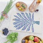 Palm Tree - Navy Palette Cutting Board Gallery Image 2