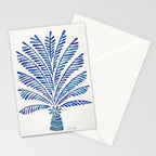 Palm Tree - Navy Palette Stationery Card Gallery Image 2