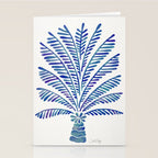 Palm Tree - Navy Palette Stationery Card Gallery Image 2