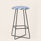 Palm Tree - Navy Palette Stool Gallery Image 1