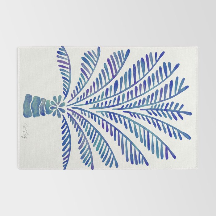 Palm Tree - Navy Palette Rug Gallery Image 2