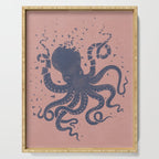 Octopus in the Deep Pastel Version Serving Tray Gallery Image 1