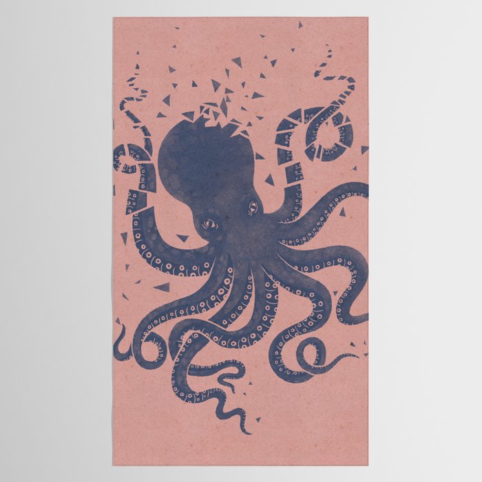 Octopus in the Deep Pastel Version Tablecloth Gallery Image 2
