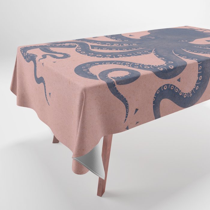 Octopus in the Deep Pastel Version Tablecloth Gallery Image 1