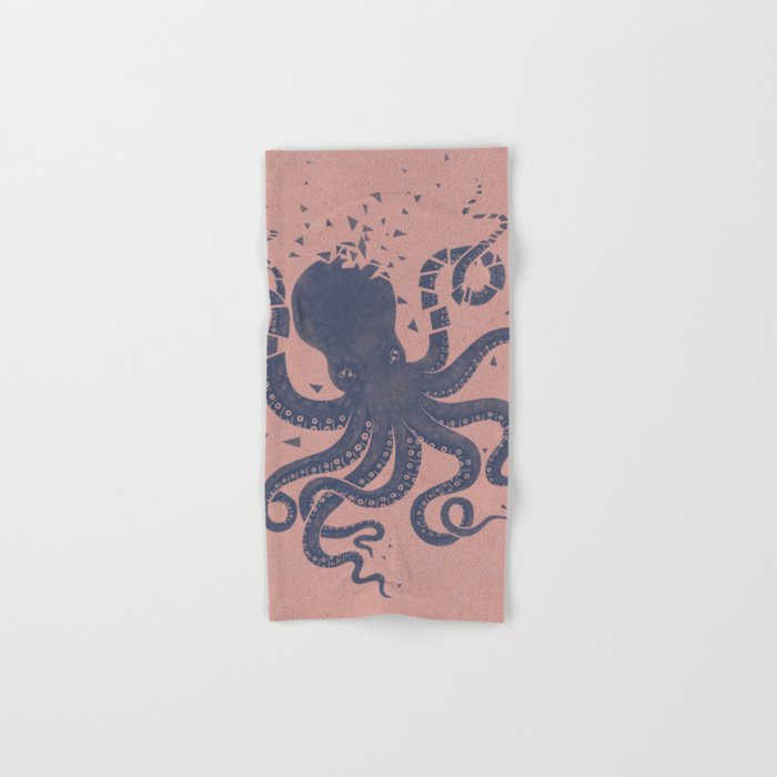 Octopus in the Deep Pastel Version Bath Towel Gallery Image 1