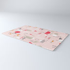 City life blocks pearl pink Rug Gallery Image 3