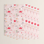City life blocks pearl pink Wrapping Paper Gallery Image 3