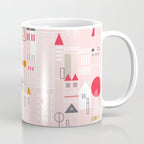 City life blocks pearl pink Coffee Mug Gallery Image 1