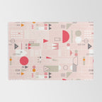 City life blocks pearl pink Rug Gallery Image 2