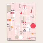 City life blocks pearl pink Notebook Gallery Image 4