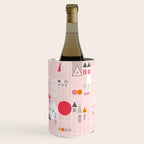 City life blocks pearl pink Wine Chiller Gallery Image 1