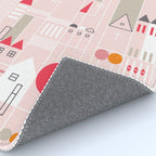City life blocks pearl pink Rug Gallery Image 4