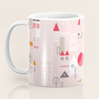 City life blocks pearl pink Coffee Mug Gallery Image 3