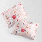 City life blocks pearl pink Pillow Sham Gallery Image 3