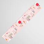 City life blocks pearl pink Table Runner Gallery Image 3