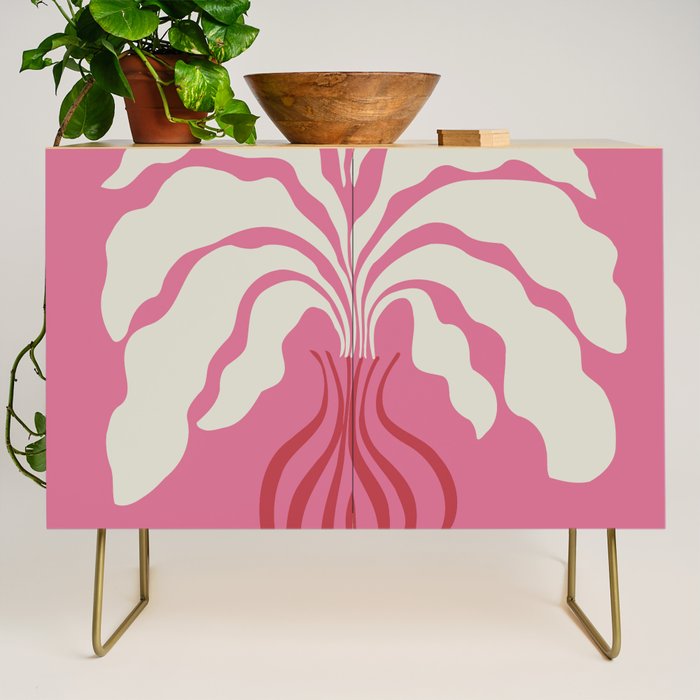 Minimal leaf and vase Credenza Gallery Image 1