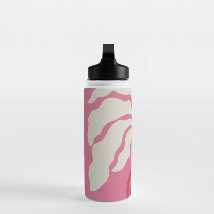Minimal leaf and vase Water Bottle Gallery Image 3