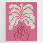 Minimal leaf and vase Jigsaw Puzzle Gallery Image 1