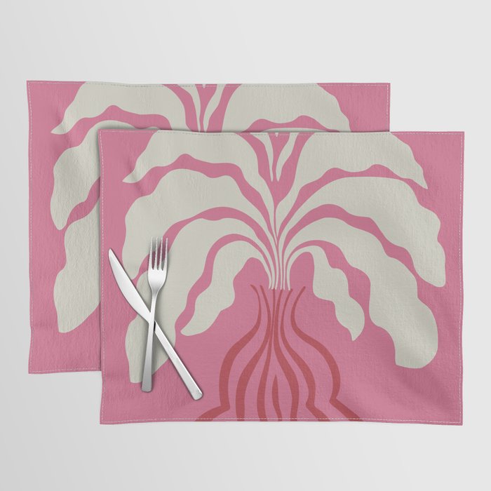 Minimal leaf and vase Placemat Gallery Image 1